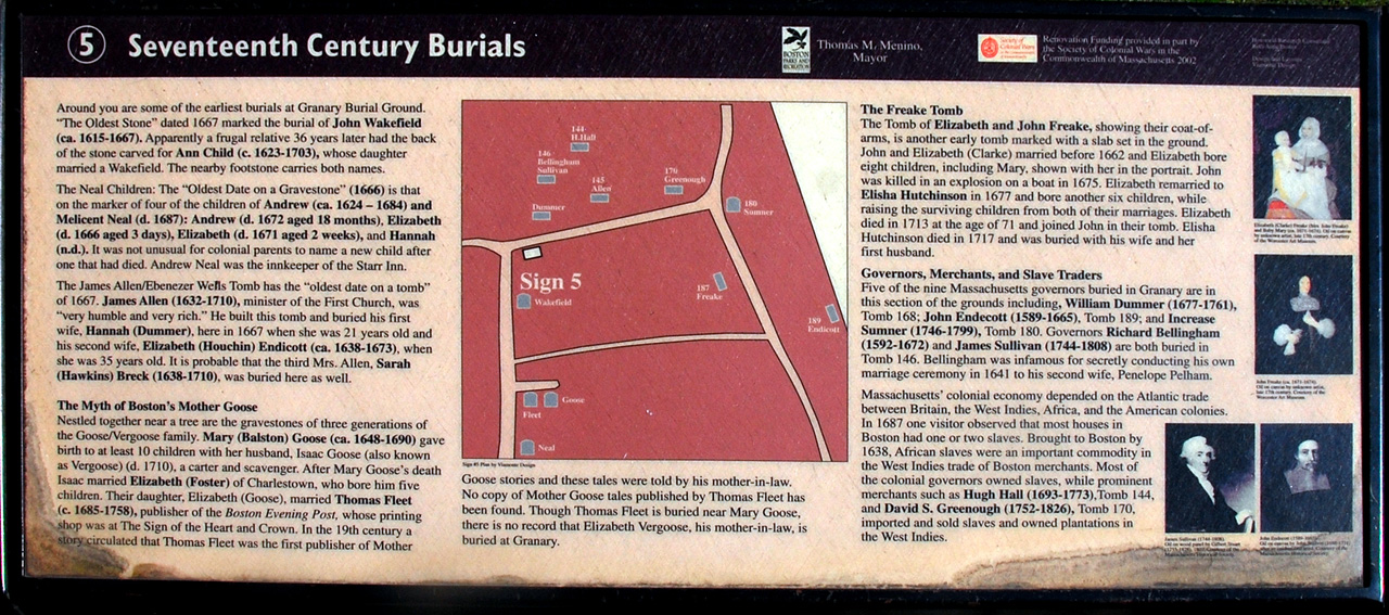 2011-09-11, 012, Granary Burying Ground, Freedom Trail, Boston, MA