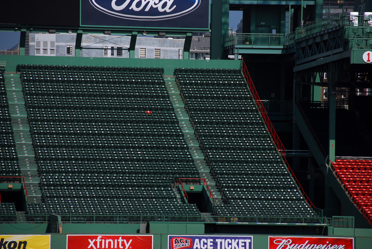 2011-09-12, 033, Red Seat Marks the longest hit, Fenway Park Boston, MA