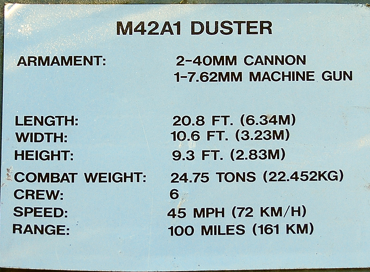 013, M42A1 Duster