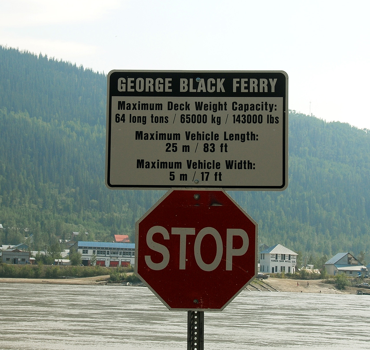2013-08-13, 035, Ferry across Yukon River, YT