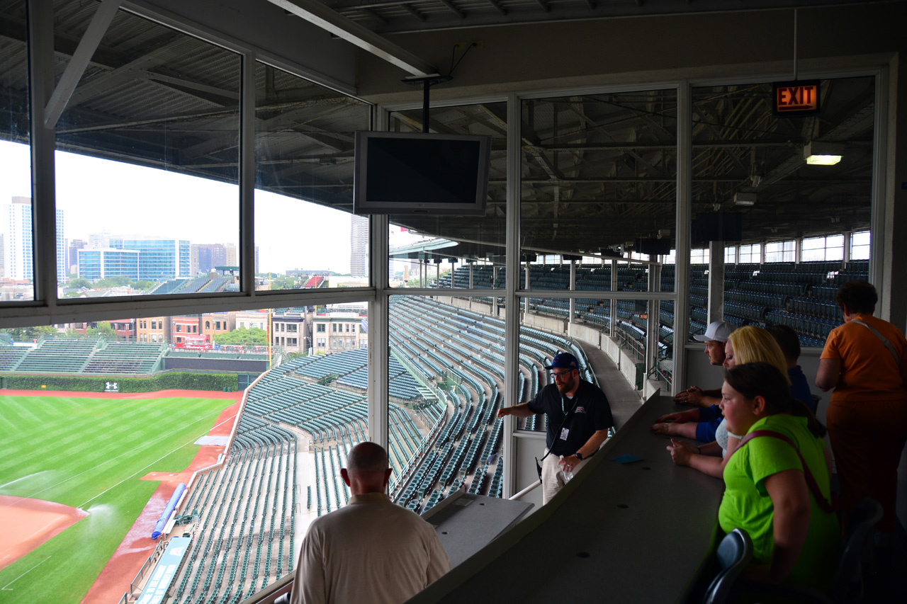 2014-08-03, 052, Wrigley Field, Press Box