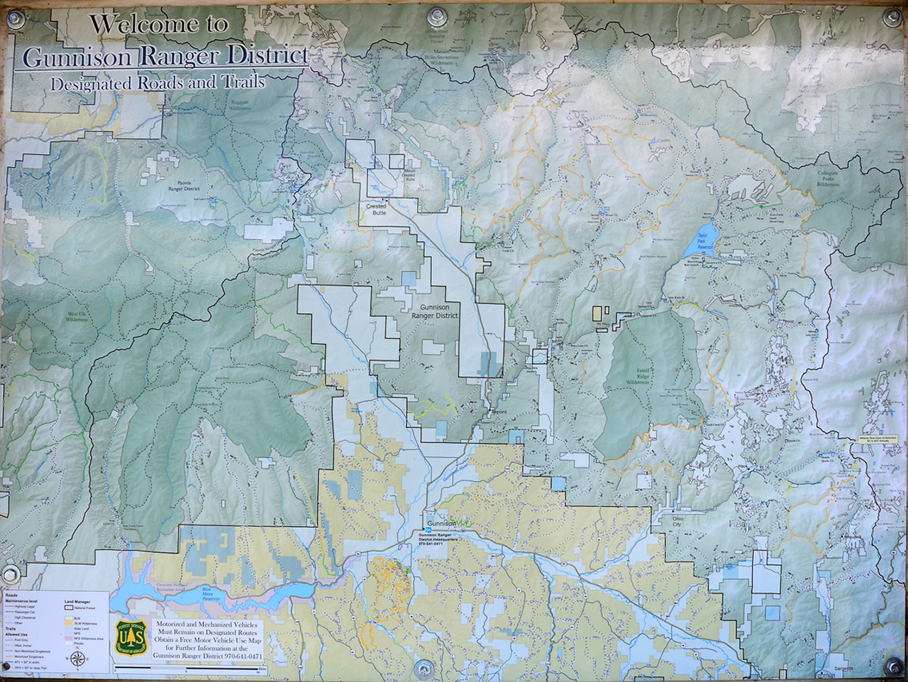 2016-06-10, 010, Map of Gunnsion Forest, CO