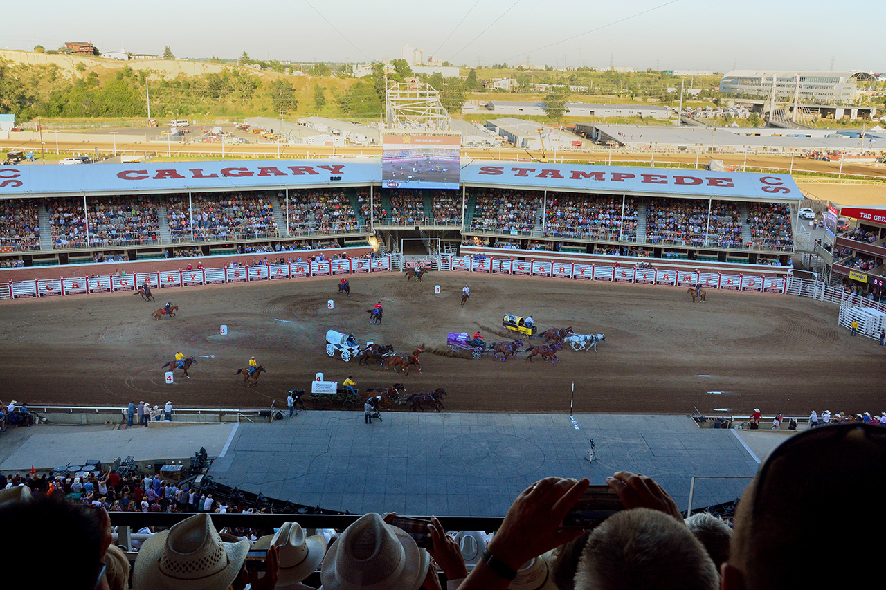 2017-07-09, 037, Calgary Stapede, AB, Chuck Wagon Rasces