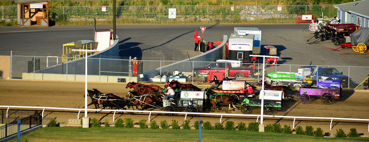 2017-07-09, 048, Calgary Stapede, AB, Chuck Wagon Rasces