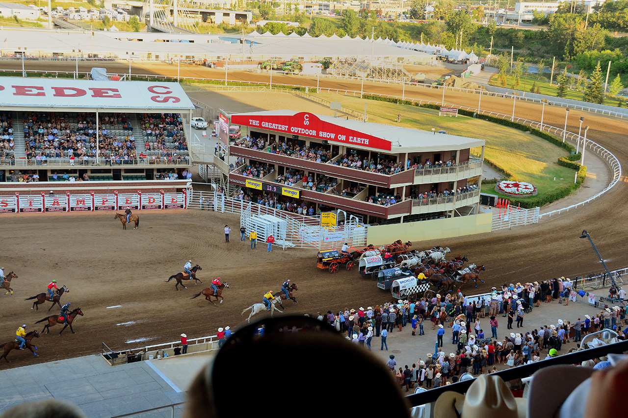 2017-07-09, 076, Calgary Stapede, AB, Chuck Wagon Rasces