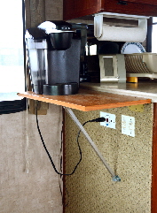 Coffee Maker Shelf Up